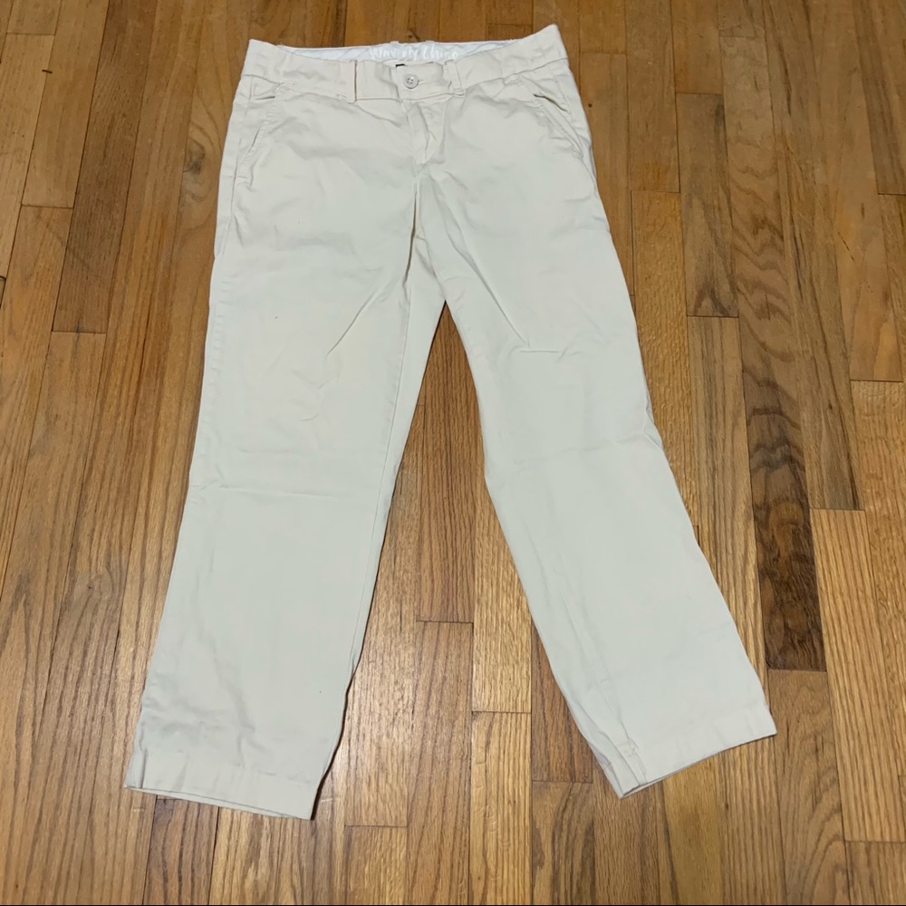 J. Crew Waverly Chino City Fit Eggshell Pants
